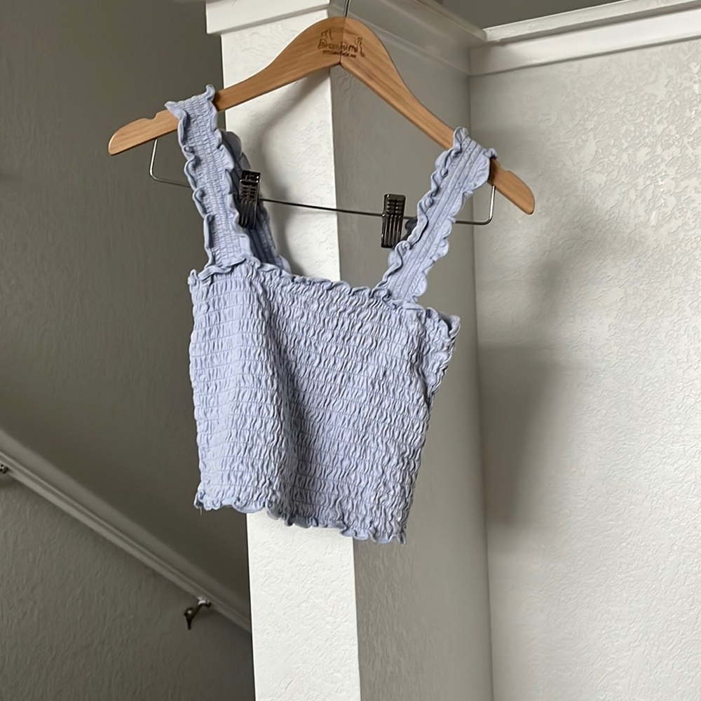 Baby blue hollister tank. Never worn.